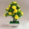 Dekorative Blumen Künstliche gefälschte Topfblume Pflanze Bonsai Outdoor/Indoor/Garten Zuhause Geburtstag Party Dekorationen Hochzeit Verlobung