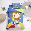 3 pièces dessin animé coton berceau linge de lit Kit bébé princesse ensemble de literie comprend taie d'oreiller drap housse de couette sans remplissage 240229