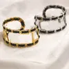 Designer bedelarmband chique gouden armband met letterprint voor dames 18K verguld roestvrij staal luxe bruiloftssieraden ideaal voor liefdescadeau feest bruiloft verjaardag