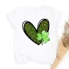 Damen-T-Shirts, Love St. Patrick's Day-Shirt, süße Kleeblatt-Frauen mit T-Shirt, Damen-Irish-T-Shirts