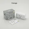 제어 Sonoff IPLUG S40/ S40 LITE US Wi -Fi Smart Plug 15A가있는 에너지 모니터 120V 무선 소켓 양방향 제어 지원 R5 리모 동물