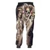 Sweatpants New Men's Y2k Skull Sweater Pants, 3D Print, Casual Pants, Harem Joggers, Hooded Golf Shirt, Sweat Pants, New, Tops Streetwear