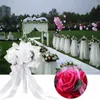Fiori decorativi Mazzo a mano da sposa con fiore artificiale in seta rosa bouquet decorazione per damigella d'onore