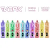 오리지널 vopk shisha hookah 15k 15000 퍼프 e 담배 키트 일회용 전자 담배 대용량 vape 충전식 메쉬 코일 10 맛 2% 스마트 화면