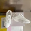 Elegant Brand Women Diamond Light Maxi F Sneakers Shoes White Nappa Leather Low-Top Trainers with Platform Sole Summer Comfort Lady Daily Skateboard Walking