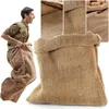 収納バッグ黄麻布ポテトサック80x50cmジュートマルチファンクションの涙性栄養材料植え付け食品