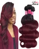 T1bburgundy body wave Ombre body wave hair bundles Malaysian ombre human hair extensions body wave virgin hair6607719