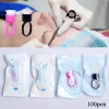 Zubehör 100 Stück Tattoos Supply Ring Cup Tools Microblading Pigmenthalter Permanent Make-up Einweg Tattoo Ink Cups mit Schwamm