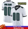 Toptan 1 Jalen Futbol Formaları Aj Brown Devonta Smith Kelly Green Jason Kelce Haason Custom Jersey Erkek ve Kadın Gençlik Boyutları 4xl