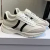 Utomhus vår tjock sula blandad färg plattskor snörning avslappnad skor äkta läder sneakers casual skor utomhus promenadskor unisex szie 35-40 för par