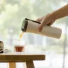 Дорожная кружка Moka Moka Smart, стакан для кофе, 430 мл, портативная вакуумная бутылка, термос с сенсорным экраном, кофейная чашка из нержавеющей стали