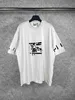 Erkek Tişörtleri Tasarımcı Erkek Tişörtleri Klasik Kola Dalga Sweatshirt BA Kadınlar V4 T-Shirt Spor Kıyafet 240301