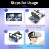 Enheter Smartphones Virtual Reality VR Glasses Headset 3D Devices Viar Hjälmlinser Goggles Smart For Phone Realidade med Controllers