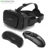 Dispositivi Occhiali Vr con schermo gigante G10 Imax originali Scatola di realtà virtuale 3D Casco in cartone Google per smartphone da 4,77 pollici, joystick abbinato