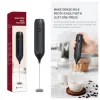 Verktyg Milk Frother Electric Stainless Steel Mini Foam Maker Laddningsbar USB Typec Cable Drink Mixer Vispa Beater för kaffe