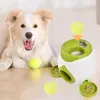 Toys Pet Tennis Food Premio Machine per la lancio interattivo Elaboratore Slow Food Toys adatto a gatti e cani per cani giocattolo per cani