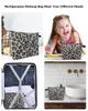 Kosmetiktaschen, Tierhaut-Textur, Leopard, Make-up-Tasche, Reiseutensilien, Damen- und Damen-Toiletten-Organizer, Aufbewahrung, Federmäppchen