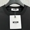 Designer MSGM Hommes T-shirts Femmes Designer C1 MSGM T-shirts Cotons Tops Homme Chemise décontractée Vêtements de luxe Street Shorts Manches Vêtements CHD2403012-12