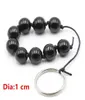 Black Glass Anal Beads Butt Plug Anus Balls Stimulator In Adult Games For Couples Erotic Sex Products Toys For Women And Men3535441