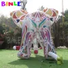 Skräddarsydd LED -uppblåsbar elefant Airlaging Style Outdoor Decoration Colorful Giant Large Animal Balloon för reklam