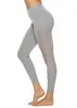 Pantaloni da donna Leggings attillati da donna Tasche con cuciture in rete Fitness Skinny Yoga Abbigliamento in puro colore Traspirante Confortevole