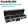 Visionking High Quality 500x125x115mm Aluminum Hard Carry Case for Rifle Scope Equipment Box Large Capacity Riflescope Suitcase Scope Boxes