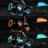 Reels Sougayilang Fishing Reel 5.2: 1 Ratio Ratio Spinning Reel Max Drag 10 kg Carpe Fishing Reel avec bobine en aluminium pour pesca d'eau salée