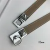 Ceinture de bijoux de marque de luxe bracelet en cuir véritable pour femmes ceinture en cuir véritable Epsom 18mm