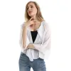 Jackets Women Jacket Tops Summer Lightweight Long Sleeve Open Front SeeThrough Chiffon Shrug Casual Fashion Bolero Female Ladies New