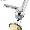 Rubinetti per lavandino del bagno Beccuccio rotante rubinetto della cucina rubinetto della cucina placcato argento singolo acqua fredda barra del bagno in acciaio inossidabile Q240301