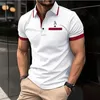 Fashion Simplicity Letter Print Polo T Shirt For Men Summer Outdoor Sports Golf Clothing Casual Lapel Short Sleeve Button Shirts 240220