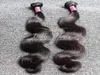 Bella Hair 8a Brazylijska fala ciała Włosy Weves Unfaressd Brazylian Human Hair 2pcs Lot Natural Black Hair Extensy6451839