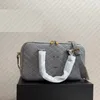 Элегантные дорожные сумки для боулинга Премиум-сумки на ремне Винтажные сумки через плечо на молнии Женские сумки Классические брендовые клатчи Дизайнерские сумки Черные женские сумки Кошелек-кошелек