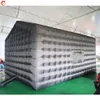 Outdoor Activities 10x6x4.5mH (33x20x15ft) Disco Light N Fog Machine Black Cube Blow Up Bar Tent Inflatable Nightclub Portable Inflatable Party Tent Free Air Shipping