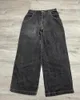 Jeans pour hommes JNCO Y2K Hommes Streetwear Harajuku Hip Hop Rétro Crâne Brodé Baggy Gothique Taille Haute Pantalon à Jambes Larges