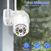 Control 8mp Security Camera 4k Wifi Ptz Outdoor 1080p Hd Video Surveillance 5mp Ip Cam Smart Home Auto Tracking 4x Zoom H.265 Onvf Icsee