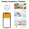 CAMERA ZIGBEE Smart Plug 20A UK STRITTURA DI POTENZA UK Mini Outlet Wireless Socket With Energy Monitor compatibile con Alexa Google Home Tuya Hub