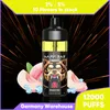 Originele Bladerdeeg 12000 Rookwolken 12K Wegwerpartikelen Vapes Pen Elektronische sigaretten 20 ml Pod Mesh Coil RGB-licht Oplaadbaar Lucht verstelbaar 2% 5% Apparaat