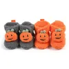 Laarzen Baby Halloween laarsjes Zachte babypompoen Kerstman Winter Warme fleece pantoffels Sneeuwwiegschoenen