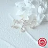 Orecchini a cerchio CANNER S925 Mini orecchino a rivetto in argento sterling Set a catena lunga per donna Uomo 3 pezzi Piercing a bottone placcato oro 18 carati regalo