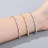 Bijoux pour femmes VVS Moissanite diamant groupé or blanc plaqué argent Sterling Bracelet chaîne de Tennis