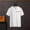 Men's T-Shirts Luxury T shirt Wear designer Short sleeve cotton high quality wholesale black size prad tshirt M 2XL 01 240301