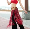 Сценическая одежда 1 шт./лот, женский модный пояс в этническом стиле с кисточками, женский лоскутный пояс для танца живота
