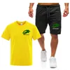 Hardloopsets voor heren Zomersportkleding Gym Fitnesspakken T-shirts Korte sportkleding Workout Training Sporttrainingspak