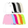 베이비 B 인쇄 웨이브 레터 긴 슬리브 탑 디자이너 옷 티셔츠 이른 봄 새로운 소년과 여자 어린이 운동복