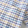 100% Puur Katoen Oxford Shirts voor Mannen Lange Mouw Plaid Shirt Gestreepte Mannelijke BusinessTartan Rood Shirt Mans Designer Kleding 240226