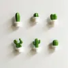 6pcs Cactus Fridge Magnet Refrigerator Magnetic Sticker 3D Cute Succulent Plant Message Board Reminder Home Decoration Kitchen 240227