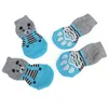 Vêtements pour chiens Chaussettes pour animaux de compagnie Antidérapant Tricoté Chiot mignon Noël Hiver Chaud Teddy Laine Petit