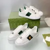 Designer Ace Itália Luxo Sneakers Plataforma Low Homens Mulheres Sapatos Casuais Treinadores Tigre Bordado Ace Bee Verde Vermelho 1977s Listras Mens Sapato Sneaker 1.25 A6