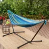 Camp Furniture Mainstays Wapella Stripe Hammock And Stand In A Bag Size: 98.43 X 59.06" (L W) Load Capacity 250 Lbs Camping